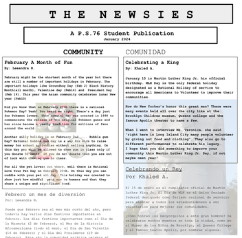 The Newsies newsletter